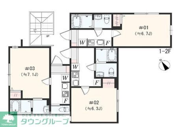 アザーレ・パッシオ本厚木Aの物件間取画像